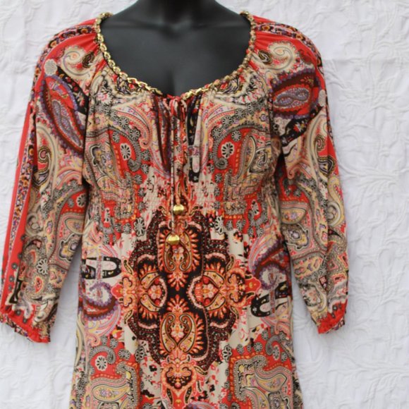 Muse Dresses & Skirts - Muse Boho Multi Color Dress sz 12